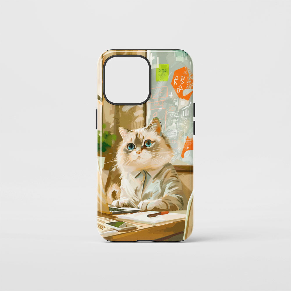 雙層半手印花堅韌霧面 iPhone 手機殼