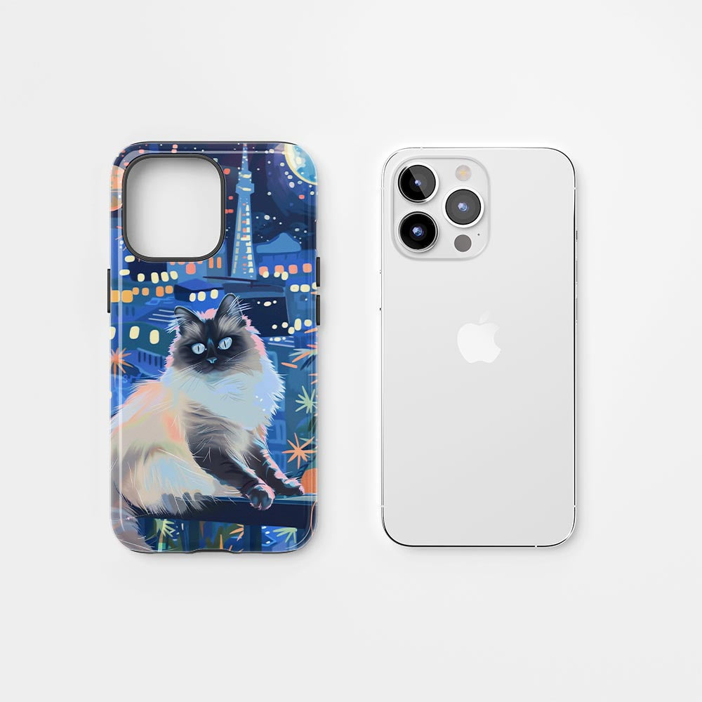 雙層半手印花堅韌霧面 iPhone 手機殼