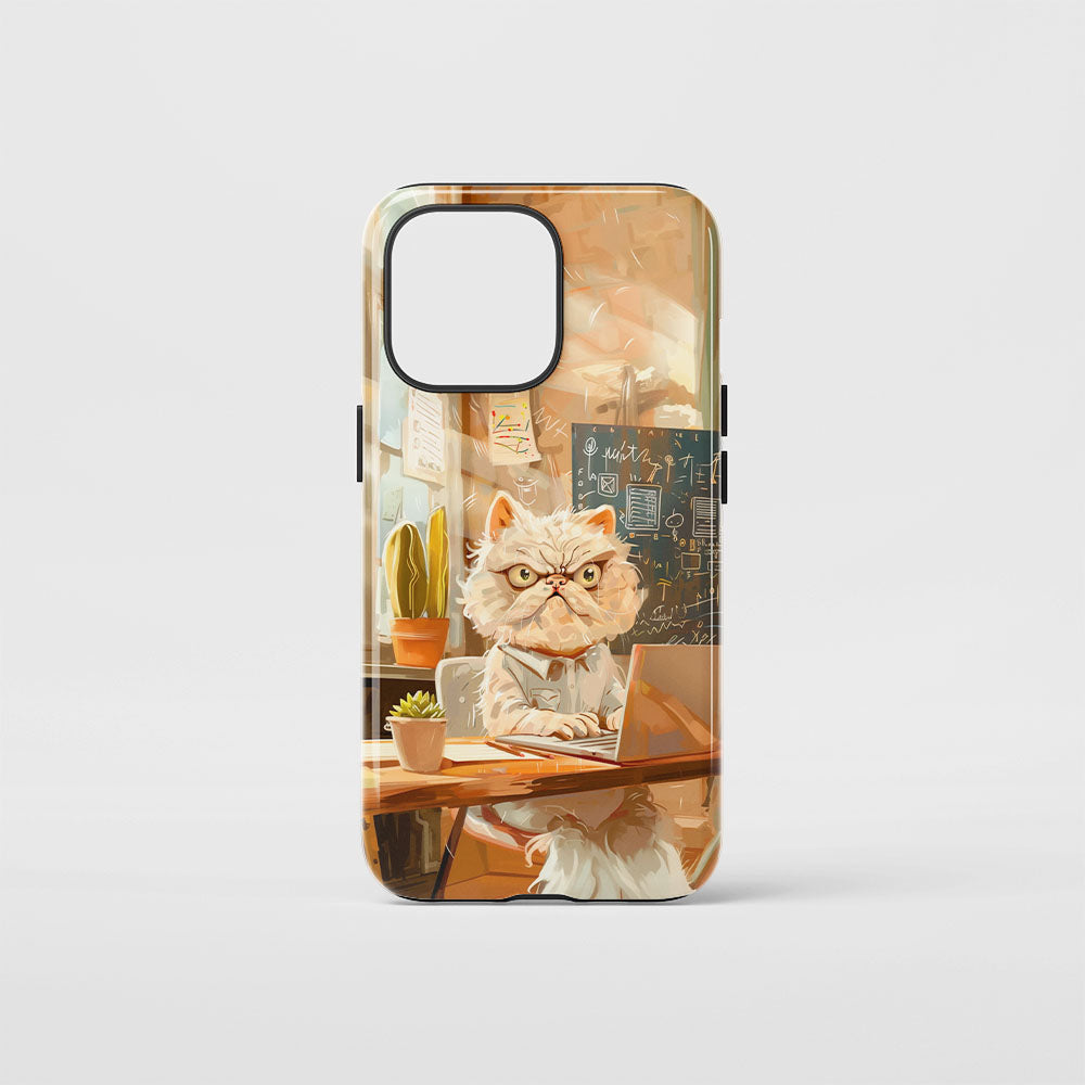 Double-Layer Semi-Handprinted Tough Matte iPhone Case