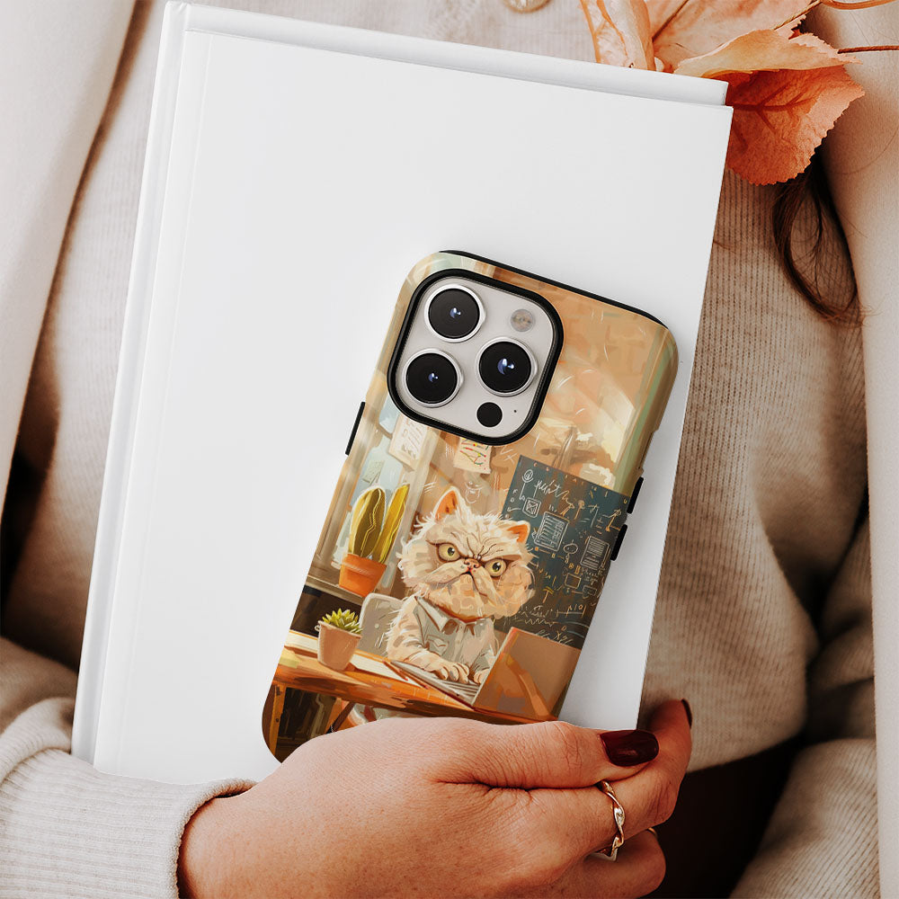 Double-Layer Semi-Handprinted Tough Matte iPhone Case