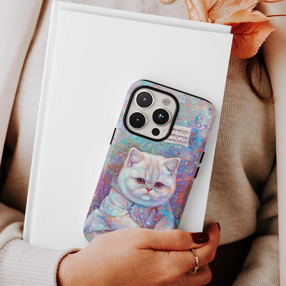 Double-Layer Semi-Handprinted Tough Matte iPhone Case