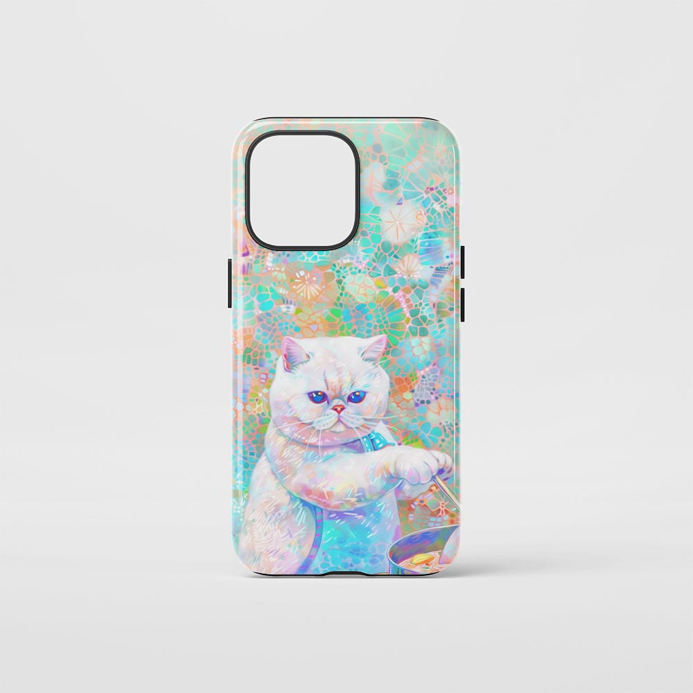 Double-Layer Semi-Handprinted Tough Matte iPhone Case