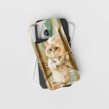 Double-Layer Semi-Handprinted Tough Matte iPhone Case