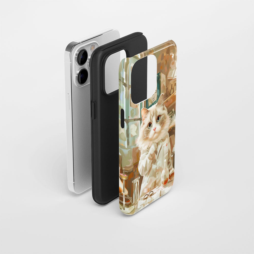 Semi-Handprinted Tough Matte iPhone Case