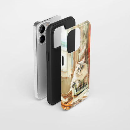 Semi-Handprinted Tough Matte iPhone Case