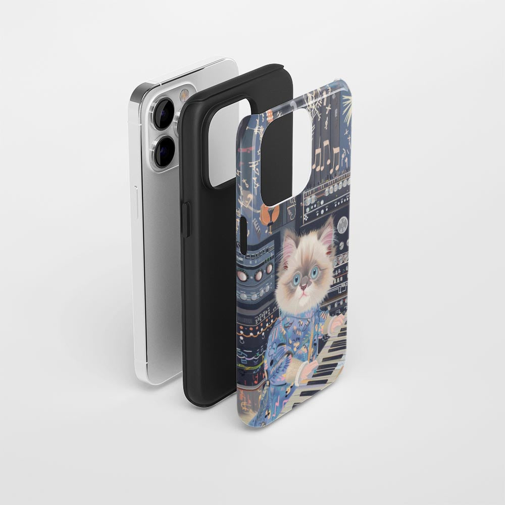 Semi-Handprinted Tough Matte iPhone Case