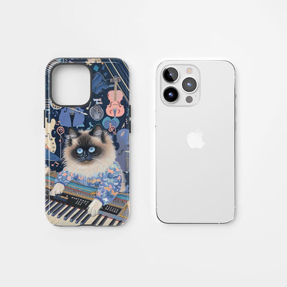 Double-Layer Semi-Handprinted Tough Matte iPhone Case