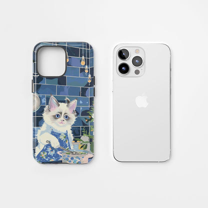 Double-Layer Semi-Handprinted Tough Matte iPhone Case