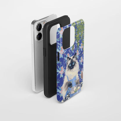 Double-Layer Semi-Handprinted Tough Matte iPhone Case