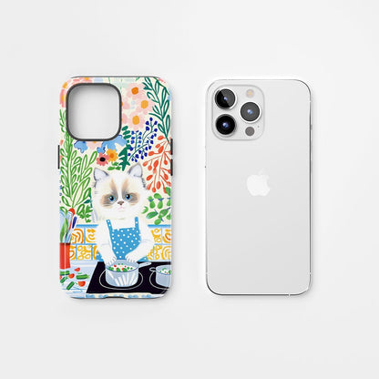 Double-Layer Semi-Handprinted Tough Matte iPhone Case