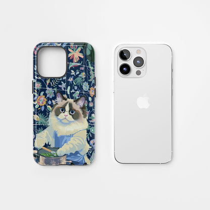 Double-Layer Semi-Handprinted Tough Matte iPhone Case