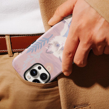 Double-Layer Semi-Handprinted Tough Matte iPhone Case