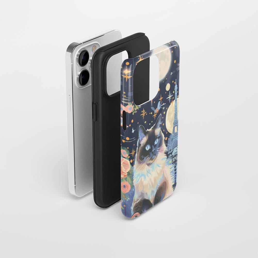 Double-Layer Semi-Handprinted Tough Matte iPhone Case