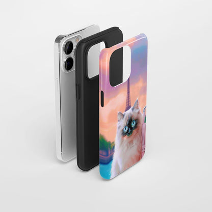 Semi-Handprinted Tough Matte iPhone Case