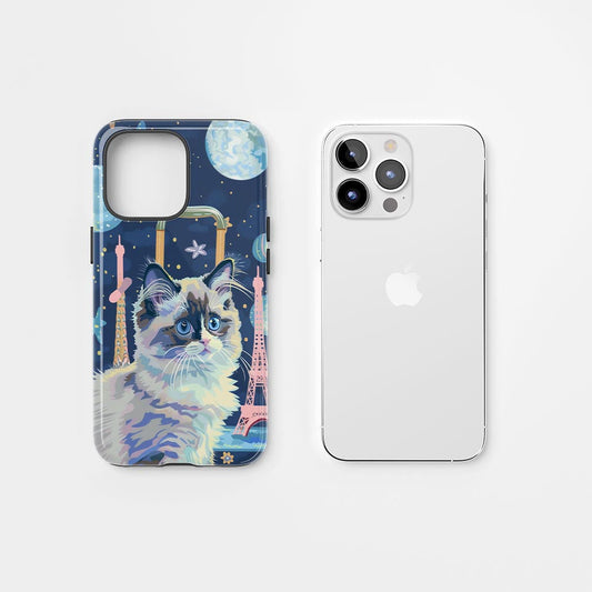 Semi-Handprinted Tough Matte iPhone Case