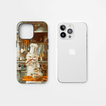 Semi-Handprinted Tough Matte iPhone Case