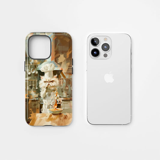 Semi-Handprinted Tough Matte iPhone Case