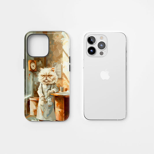 Semi-Handprinted Tough Matte iPhone Case