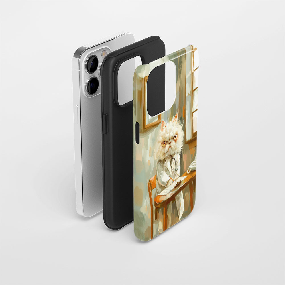 Semi-Handprinted Tough Matte iPhone Case