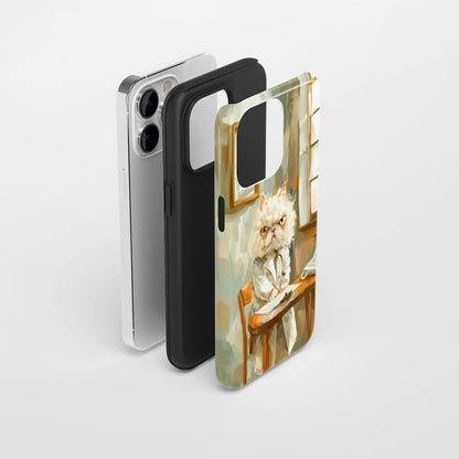 Semi-Handprinted Tough Matte iPhone Case