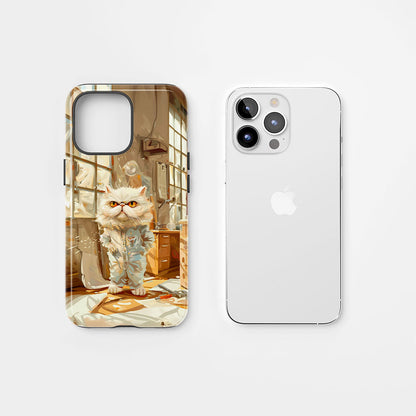 Semi-Handprinted Tough Matte iPhone Case