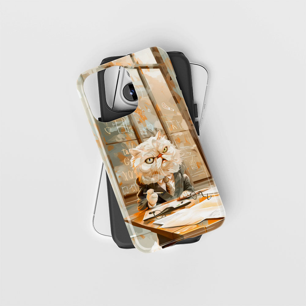 Double-Layer Semi-Handprinted Tough Matte iPhone Case