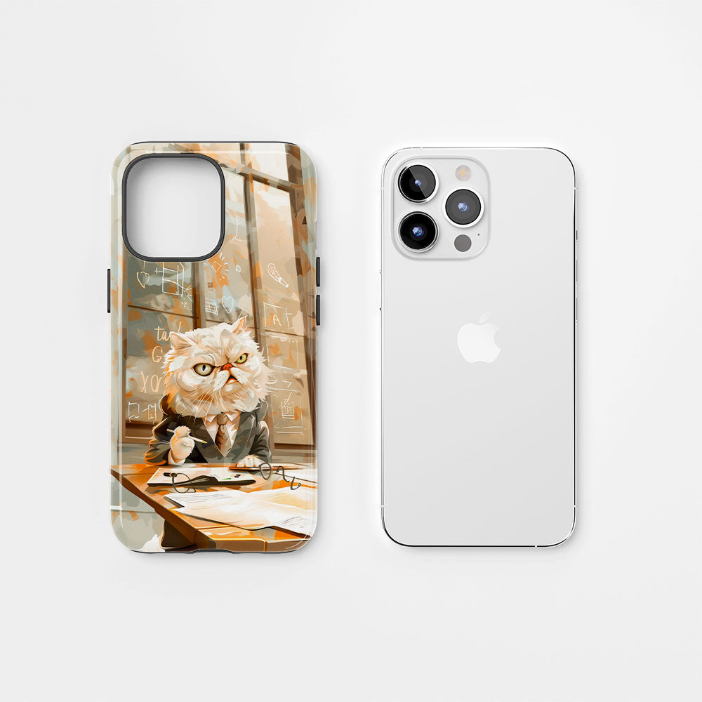 Semi-Handprinted Tough Matte iPhone Case