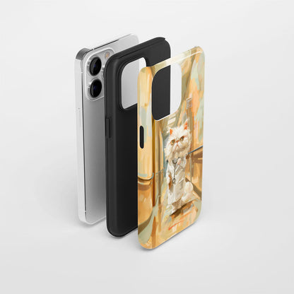 Semi-Handprinted Tough Matte iPhone Case