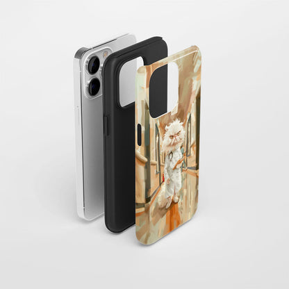 Semi-Handprinted Tough Matte iPhone Case