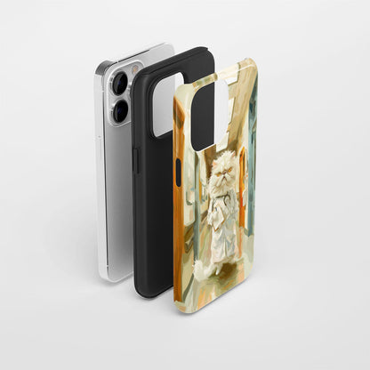 Semi-Handprinted Tough Matte iPhone Case