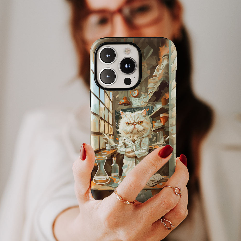 Double-Layer Semi-Handprinted Tough Matte iPhone Case