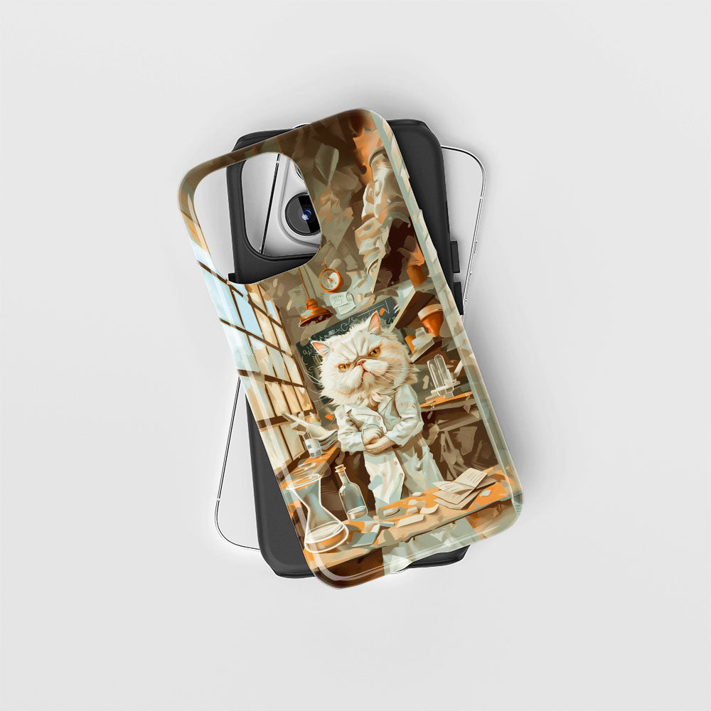 Double-Layer Semi-Handprinted Tough Matte iPhone Case