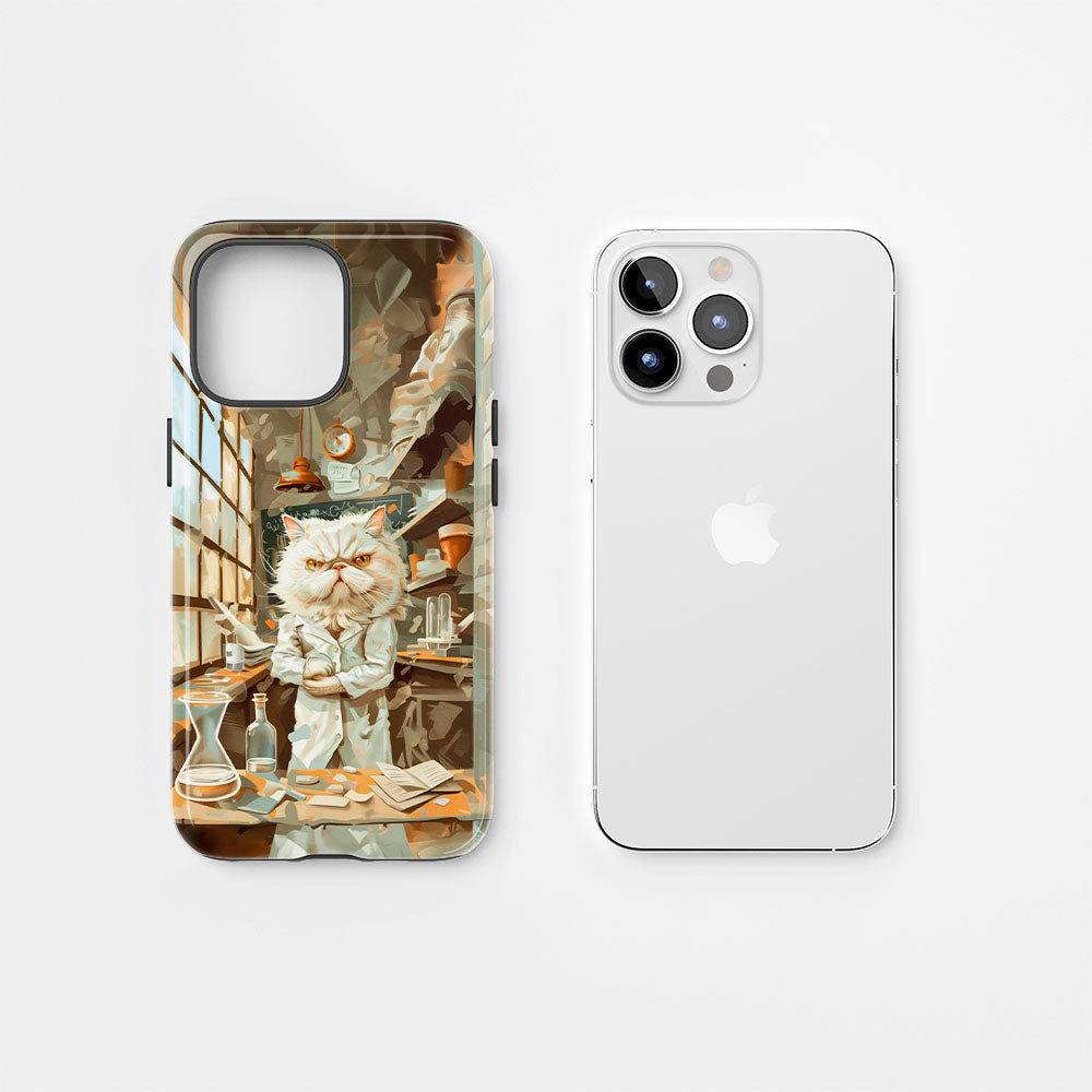 Double-Layer Semi-Handprinted Tough Matte iPhone Case