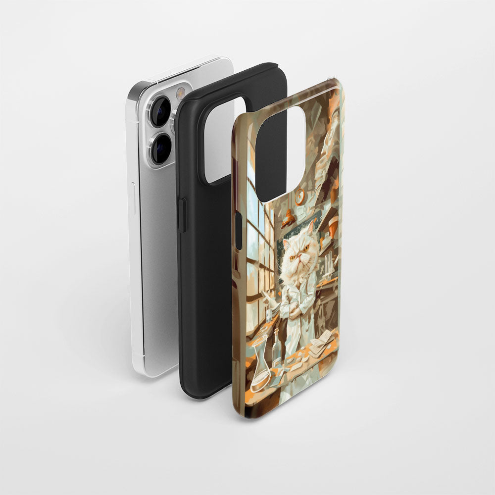 Double-Layer Semi-Handprinted Tough Matte iPhone Case