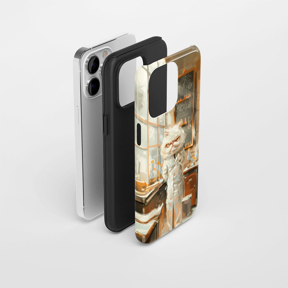 Semi-Handprinted Tough Matte iPhone Case