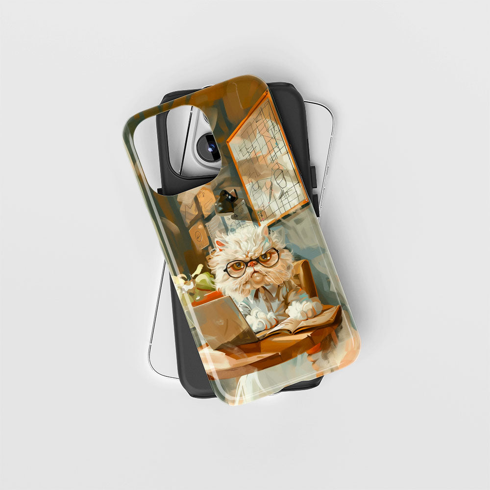 Double-Layer Semi-Handprinted Tough Matte iPhone Case