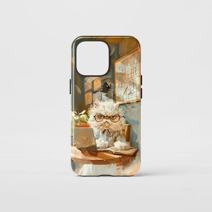 Double-Layer Semi-Handprinted Tough Matte iPhone Case