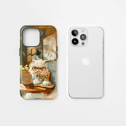 Double-Layer Semi-Handprinted Tough Matte iPhone Case