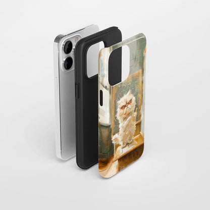 Semi-Handprinted Tough Matte iPhone Case