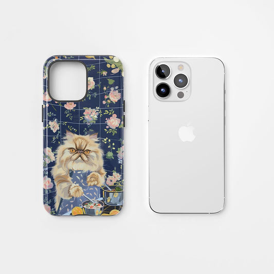 Semi-Handprinted Tough Matte iPhone Case