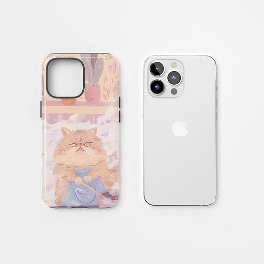 Semi-Handprinted Tough Matte iPhone Case