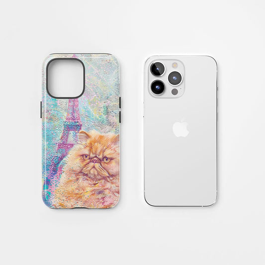 Semi-Handprinted Tough Matte iPhone Case