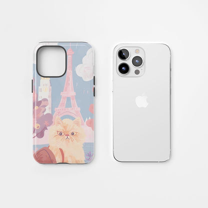 Semi-Handprinted Tough Matte iPhone Case