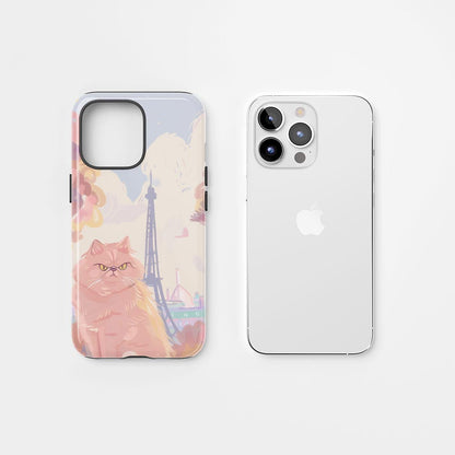 Semi-Handprinted Tough Matte iPhone Case