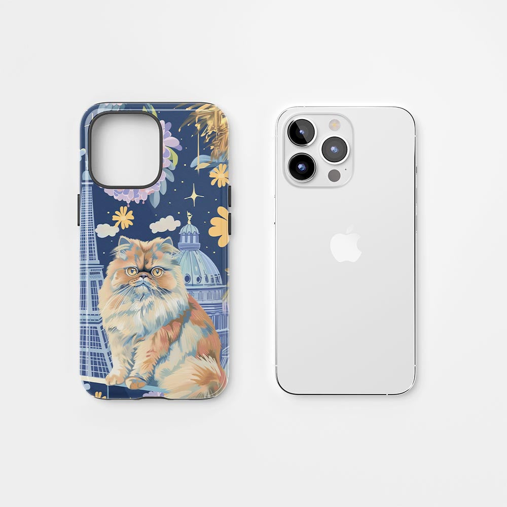 Semi-Handprinted Tough Matte iPhone Case