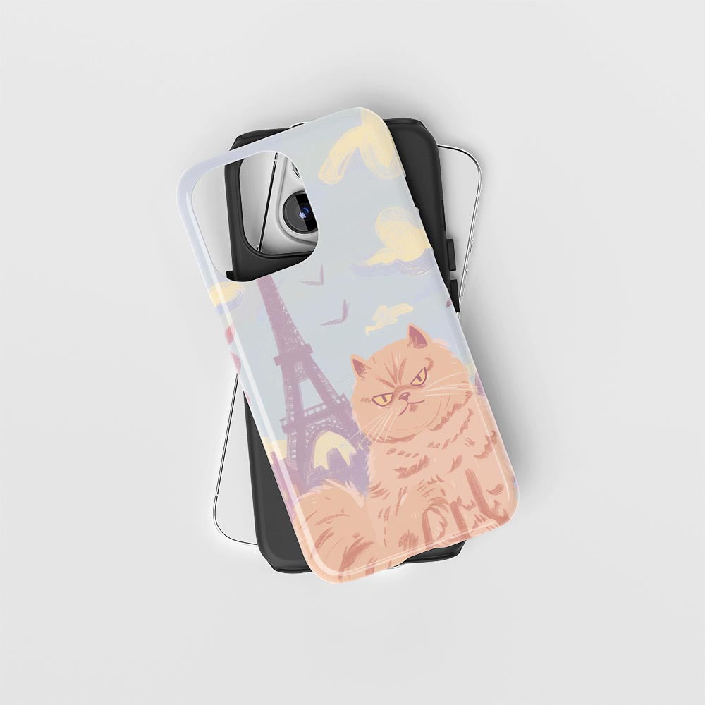 Semi-Handprinted Tough Matte iPhone Case