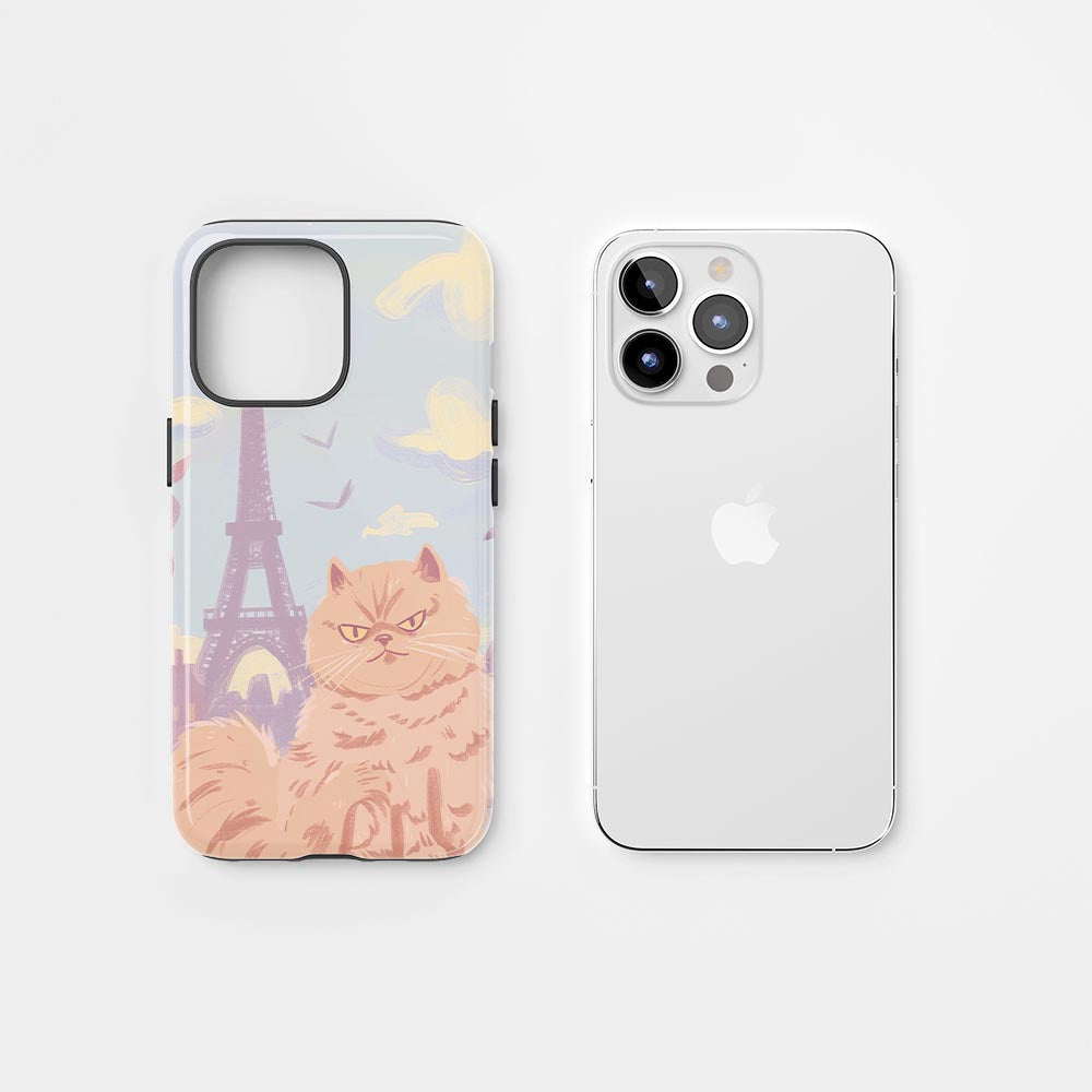 Semi-Handprinted Tough Matte iPhone Case