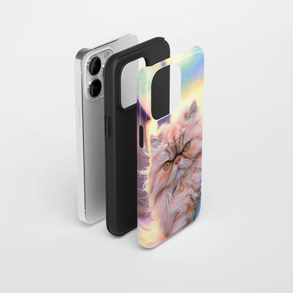 Semi-Handprinted Tough Matte iPhone Case