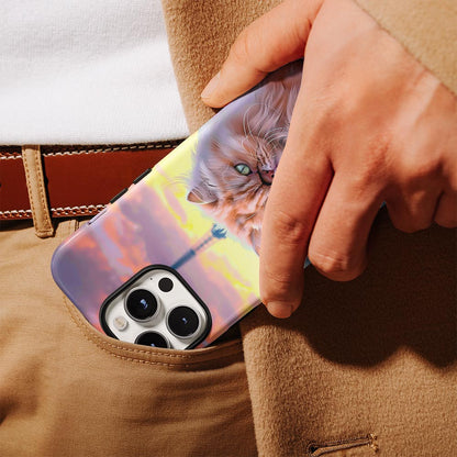 Semi-Handprinted Tough Matte iPhone Case