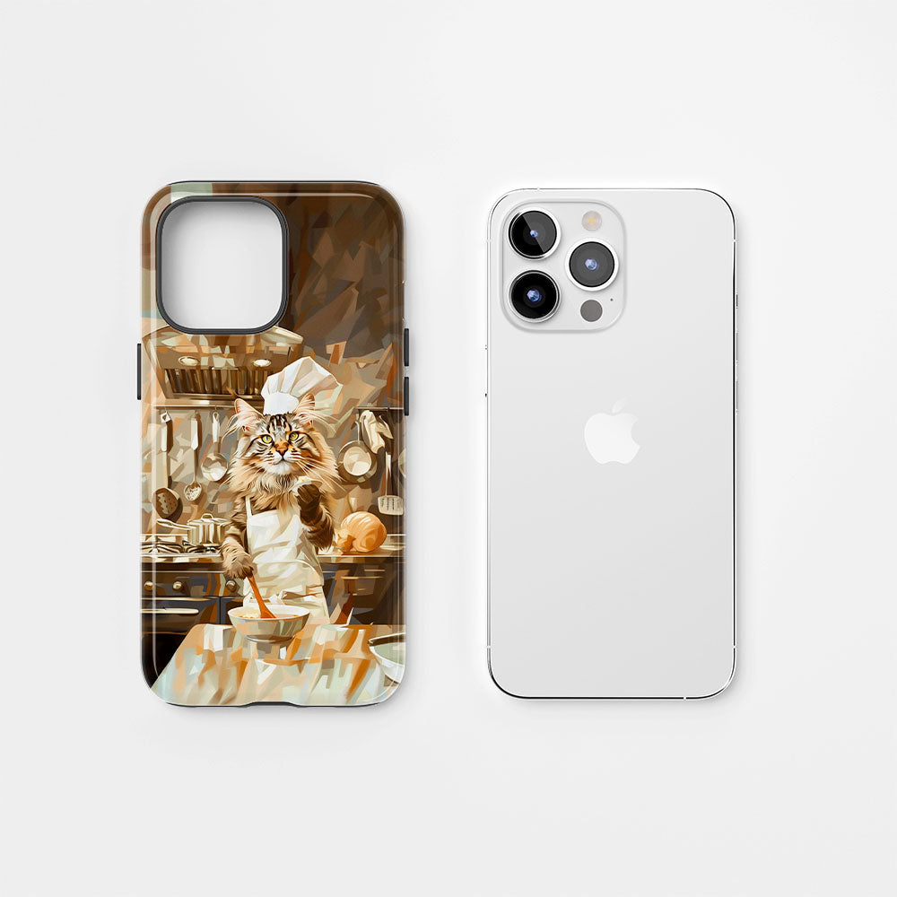 Double-Layer Semi-Handprinted Tough Matte iPhone Case